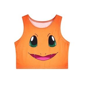 Charmander Crop Top Orange